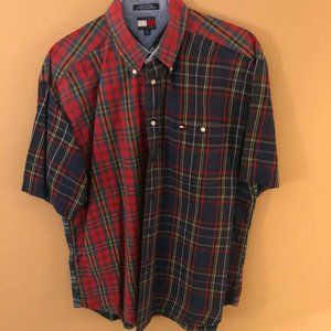 Tommy Hilfger Men's Short Sleeve Shirt Plaid